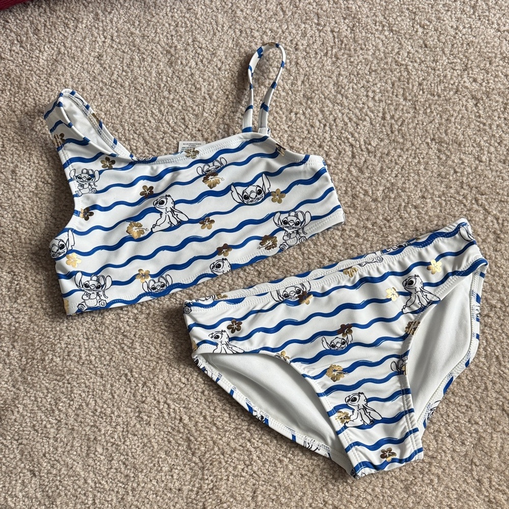 Girls Disney Stitch Bathing Suit